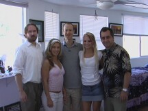 Sean Fisher (center) with Morgan, Missy and the crew of Metaphysia